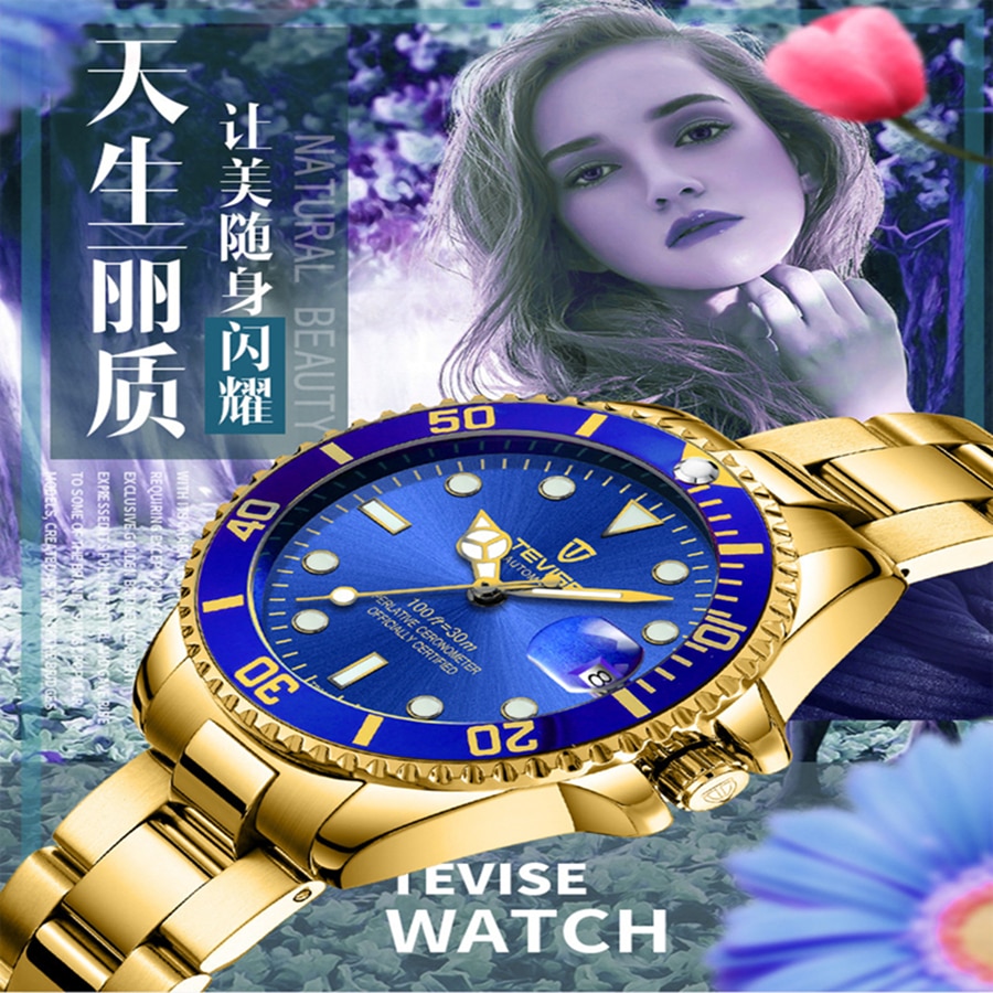 TEVISE 801 Women's  Automatic Mechanical Watch