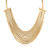 Milano 18K Gold Plated Arabic Design Necklace Set with Bracelet, 254341