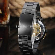 WN 004 Winner skeleton Winner Automatic for men watch factory stainless steel bracelet free shipping box