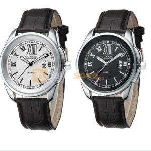 Curren for Men Analog M8060 Leather Watch Set