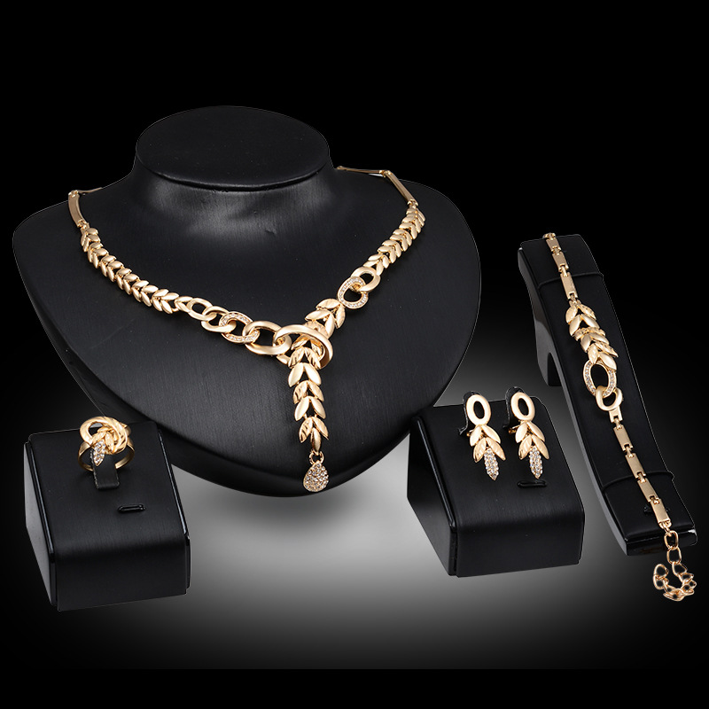 DCG 117 Fashion Necklace Earrings & Bracelet Set for women@99 QAR