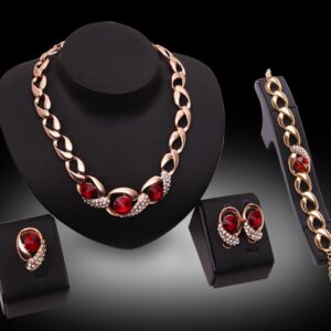 DCG 118 Fashion Necklace Earrings & Bracelet Set for women@79 QAR
