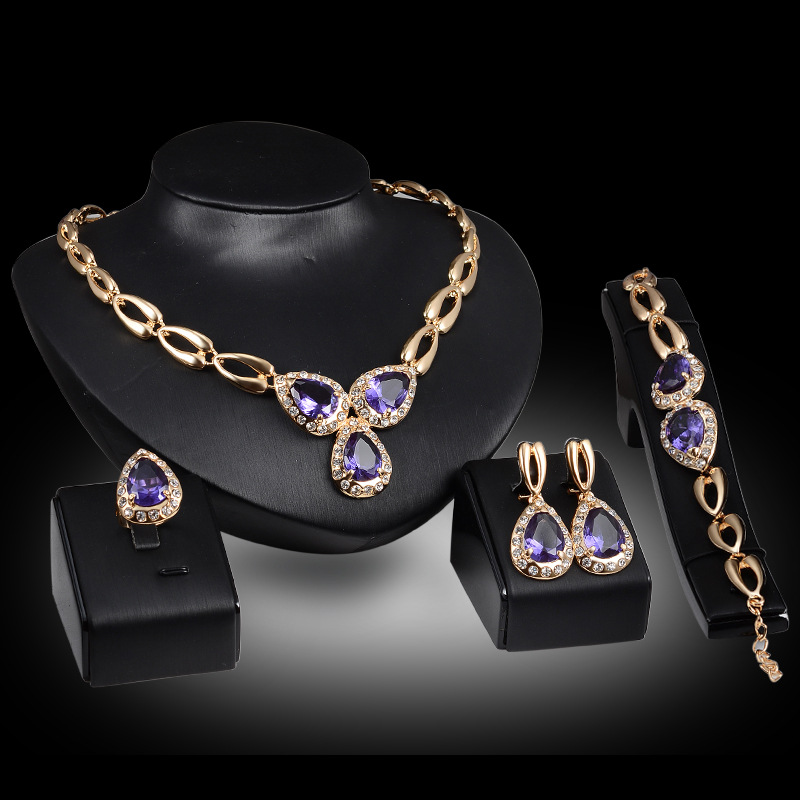 DCG 119 Fashion Necklace Earrings & Bracelet Set for women@79 QAR