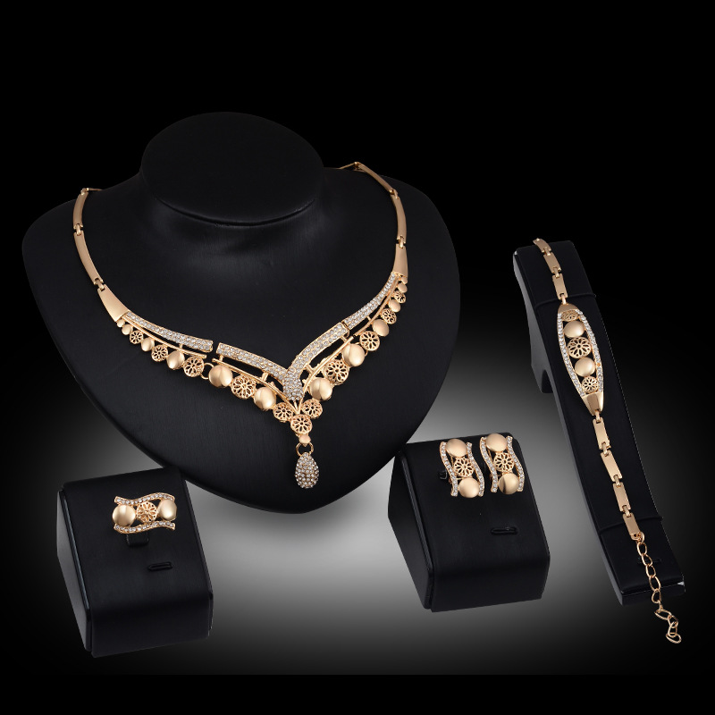 DCG 120 Fashion Necklace Earrings & Bracelet Set for women@79 QAR