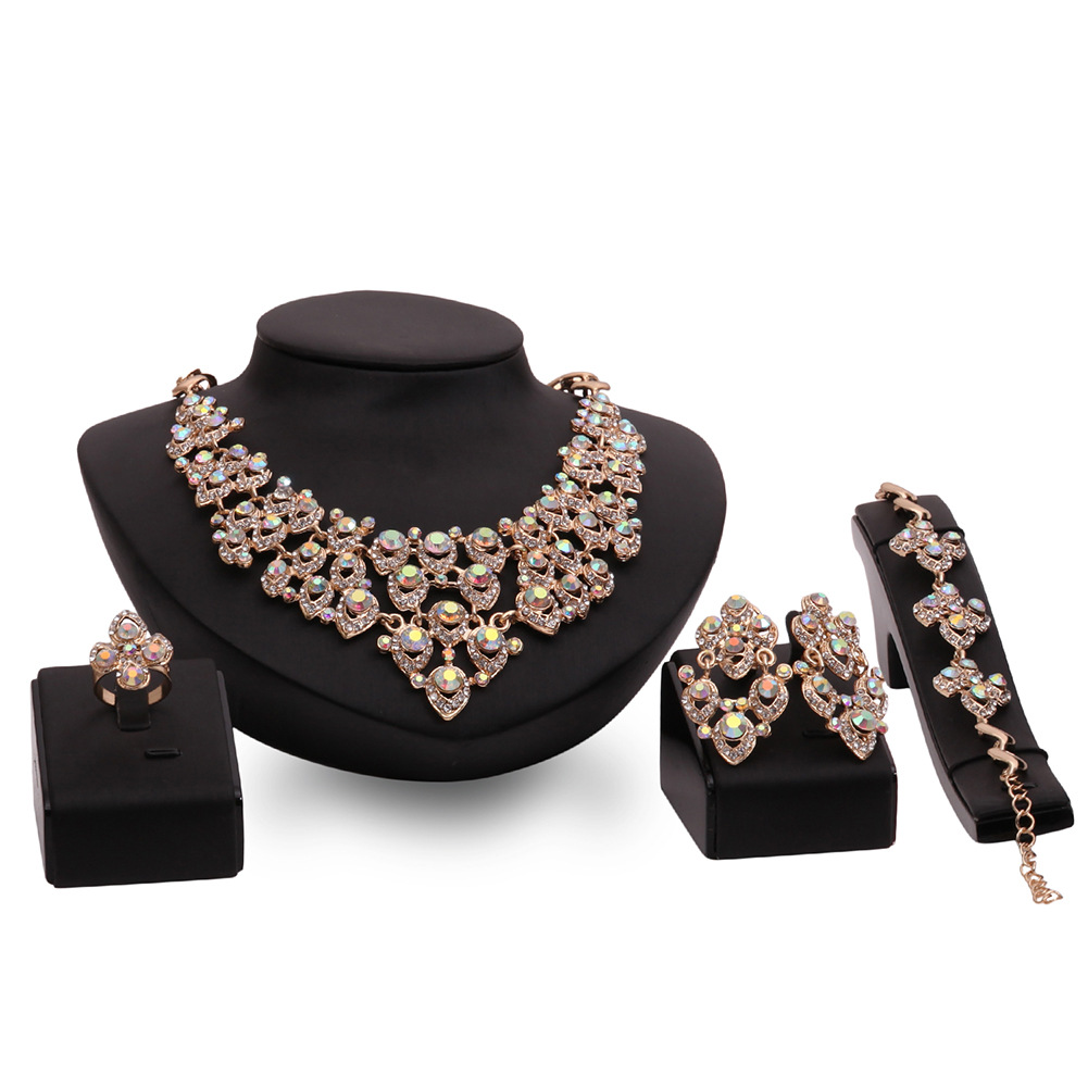 DCG 124 Fashion Necklace Earrings & Bracelet Set for women@79 QAR