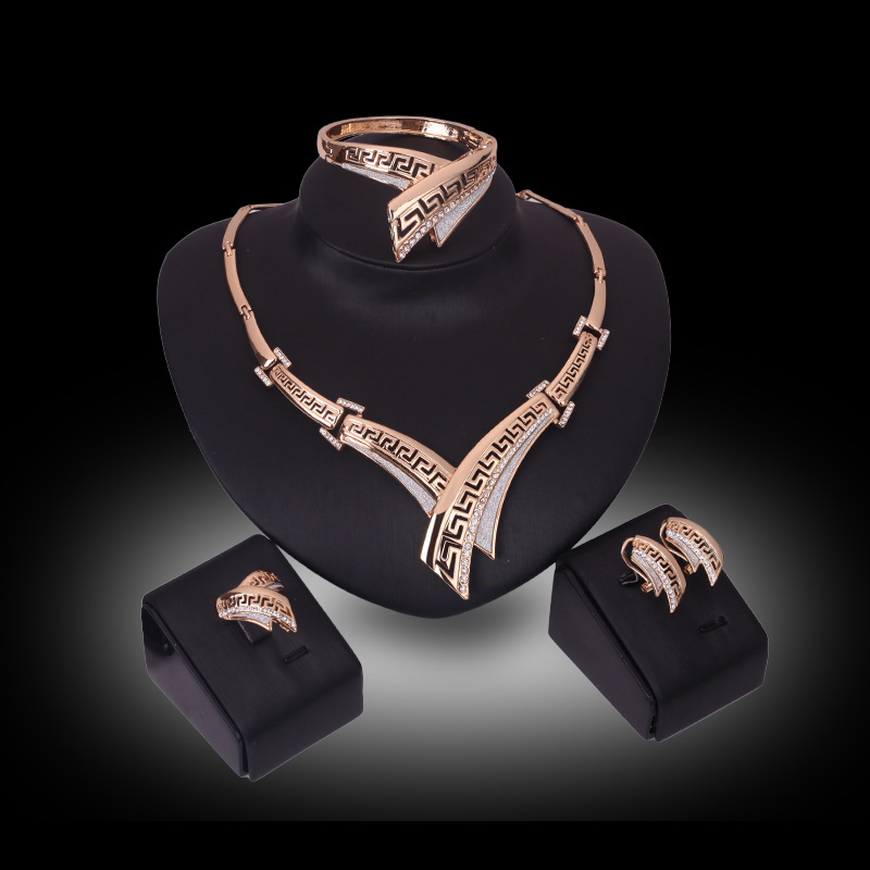 DCG 125 Fashion Necklace Earrings & Bracelet Set for women@69 QAR