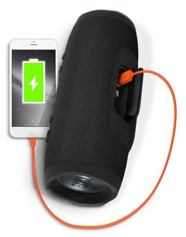 JBL Charge 3 Waterproof portable Bluetooth speaker, Black -JBLCHARGE3BLKAM