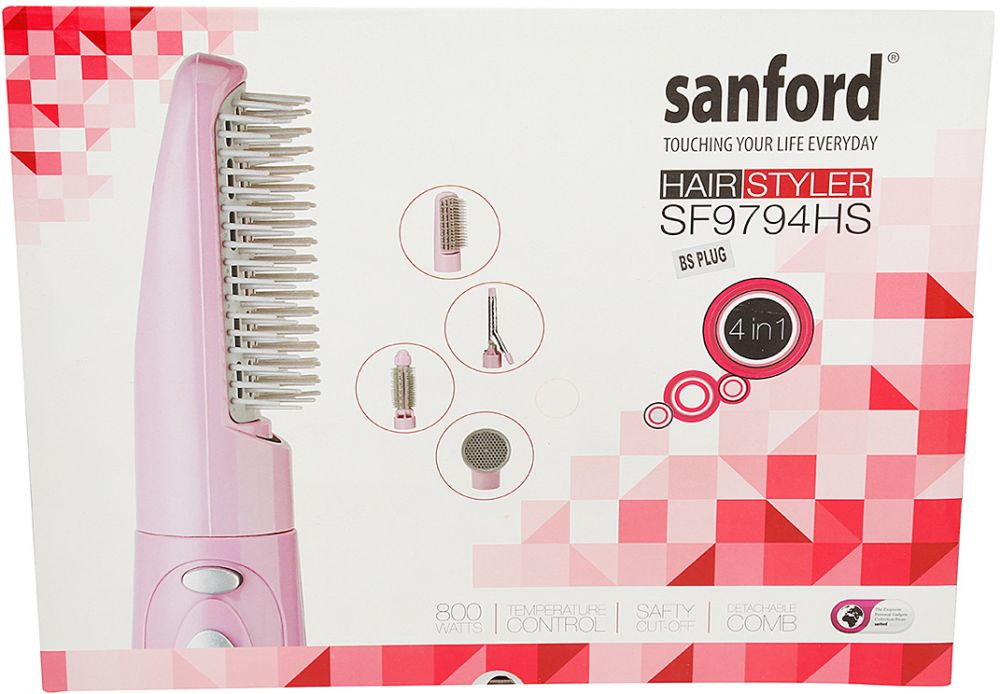 Sanford SF9794HS-BS 4 in 1 Hair Styler, White