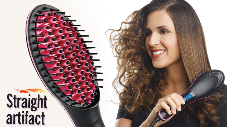 STRAIGHT ARTIFACT Hair Straightening Brush, HS-1