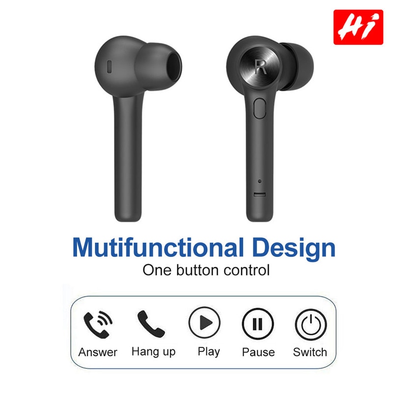 Bluedio Hi Bluetooth 5.0  Stereo Earbuds With Charging Box Built-in Microphone