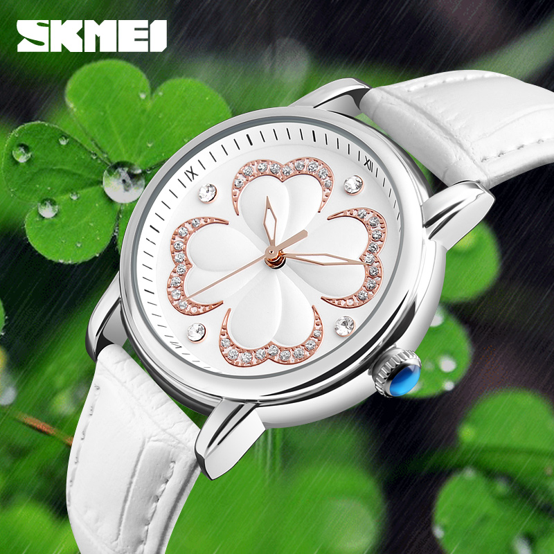 SKMEI SK 9159 Simple Fashion Leather Strap Women's Watch