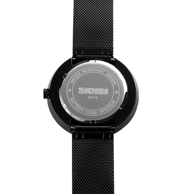 SKMEI SK 9174 Men's watch 30M Water Resistant Stainless Steel Quartz black