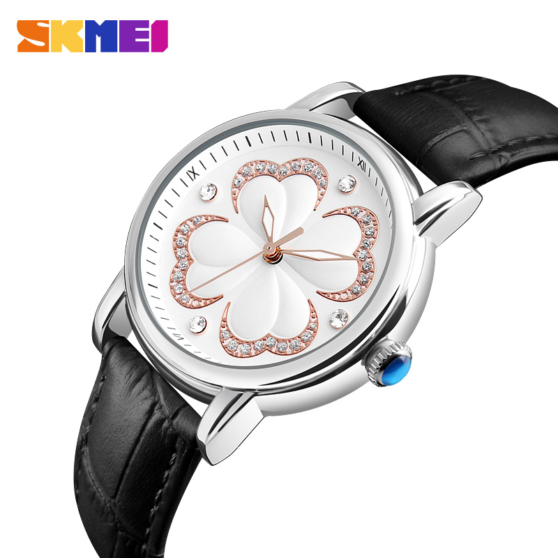 SKMEI SK 9159 Simple Fashion Leather Strap Women's Watch