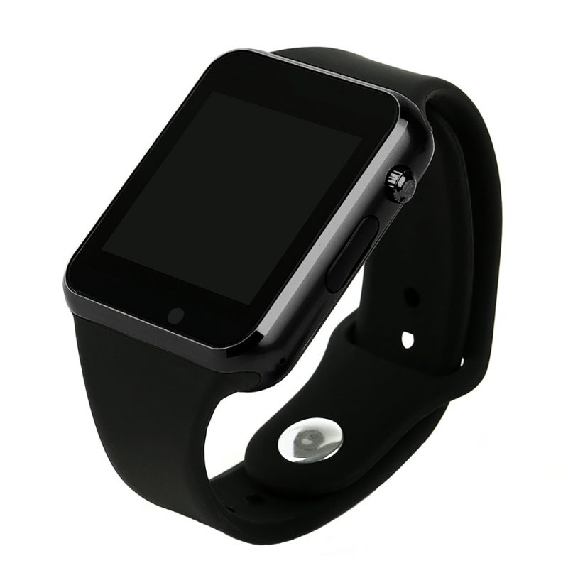 Mobile Smartwatch SW 001 With Memory, Sim Card Slot USB & Bluetooth, 2 Pcs - Black & Rose Gold