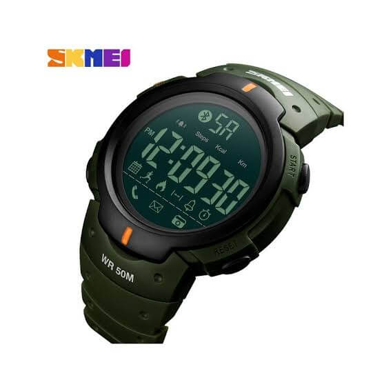 SKMEI SK 1301 Unisex Smart Watch Calorie Pedometer Bluetooth Watches Remote Camera Water Resistant Black Color Wristwatch