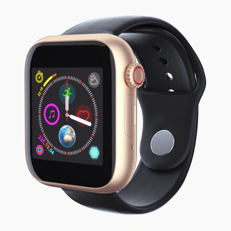 Z6 Mobile Smart Watch With Touch Screen With Sim and Memory Card Slots, Camera, Bluetooth - Gold