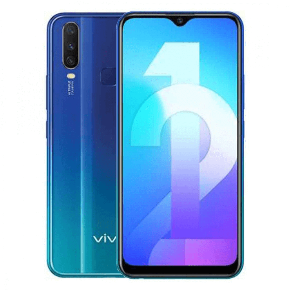 Vivo Y12 3GB RAM, 64GB Storage, 13+8+2MP AI triple Rear Camera, 8MP Front Camera, 5000mAH lithium-ion massive battery - Aqua Blue