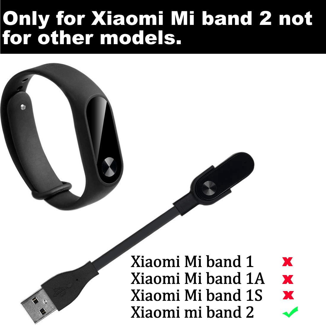 Xiaomi Fit Turn USB Charger for Mi Band 2 MYD4089TY