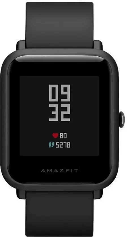 Amazfit Bip Touch Screen IP68 GPS Gloness Smart watch Heart Rate 45 Days Standby - Black