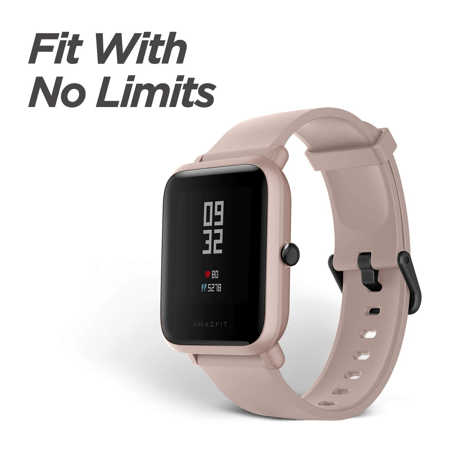 Amazfit Bip LIte 3ATM Water Resistance Smart watch 45 Days Battery Life for Android and ios - PINK