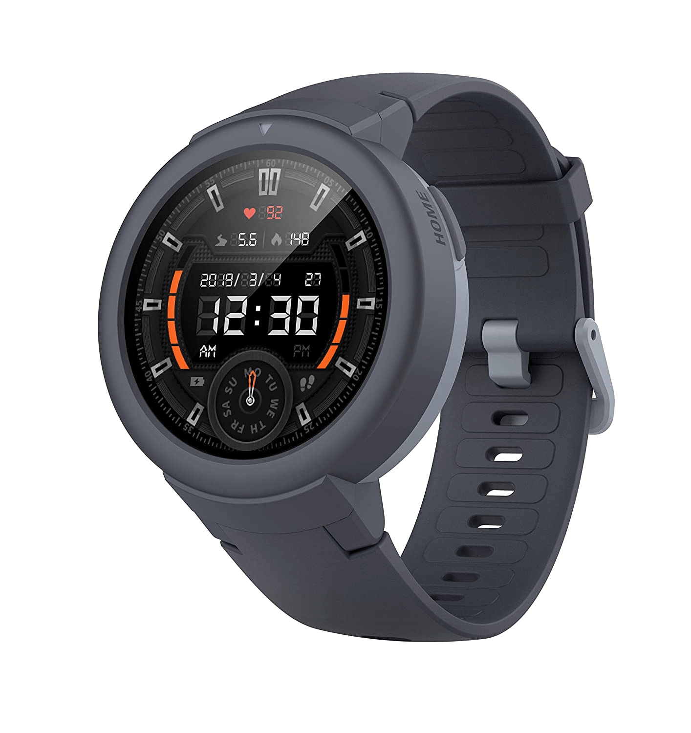 Amazfit Verge Lite IP68 Smart Watch GPS GLONASS Long Battery Life AMOLED Display for Android and iOS - Shark Gray