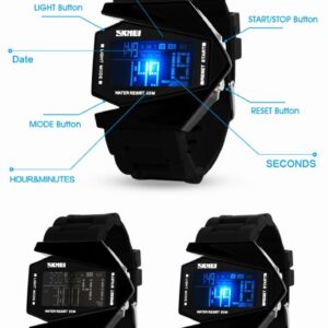 SKMEI SK 0817 Fashionable Casual  Wristwatches Digital LED Watch Outdoor Multi functional  Sports Watches @ 49 QAR, SK 013