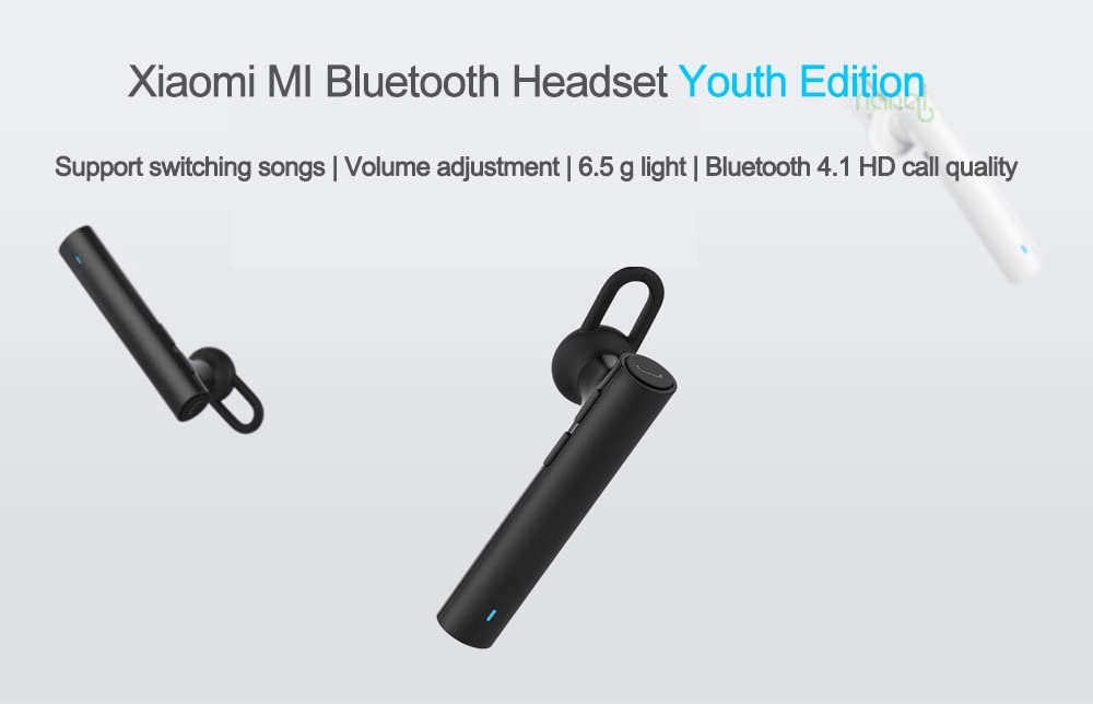 Xiaomi Mi Bluetooth Headphone Wireless Wireless Headset Build-in Mic Hand free Earbuds Basic ZBW4412GL - Black