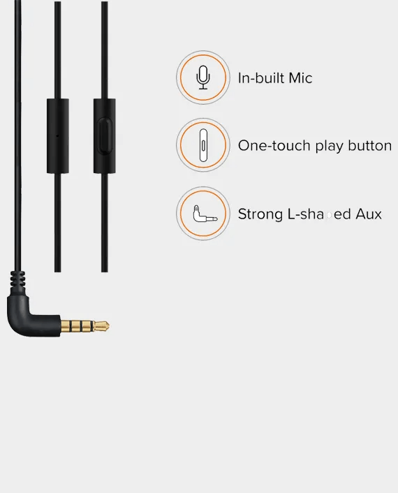 Xiaomi Mi Basic in Ear Headphones with Mic - Matte Black