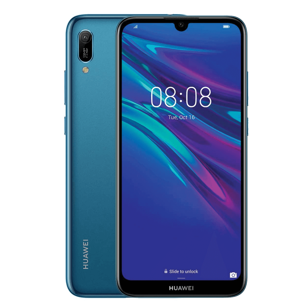 Huawei Y6 Prime (2019) (2GB RAM, 32GB Storage), 3000mAh Battery, 13MP, 8MP Camera, 6.09" Dewdrop Display-Sapphire Blue