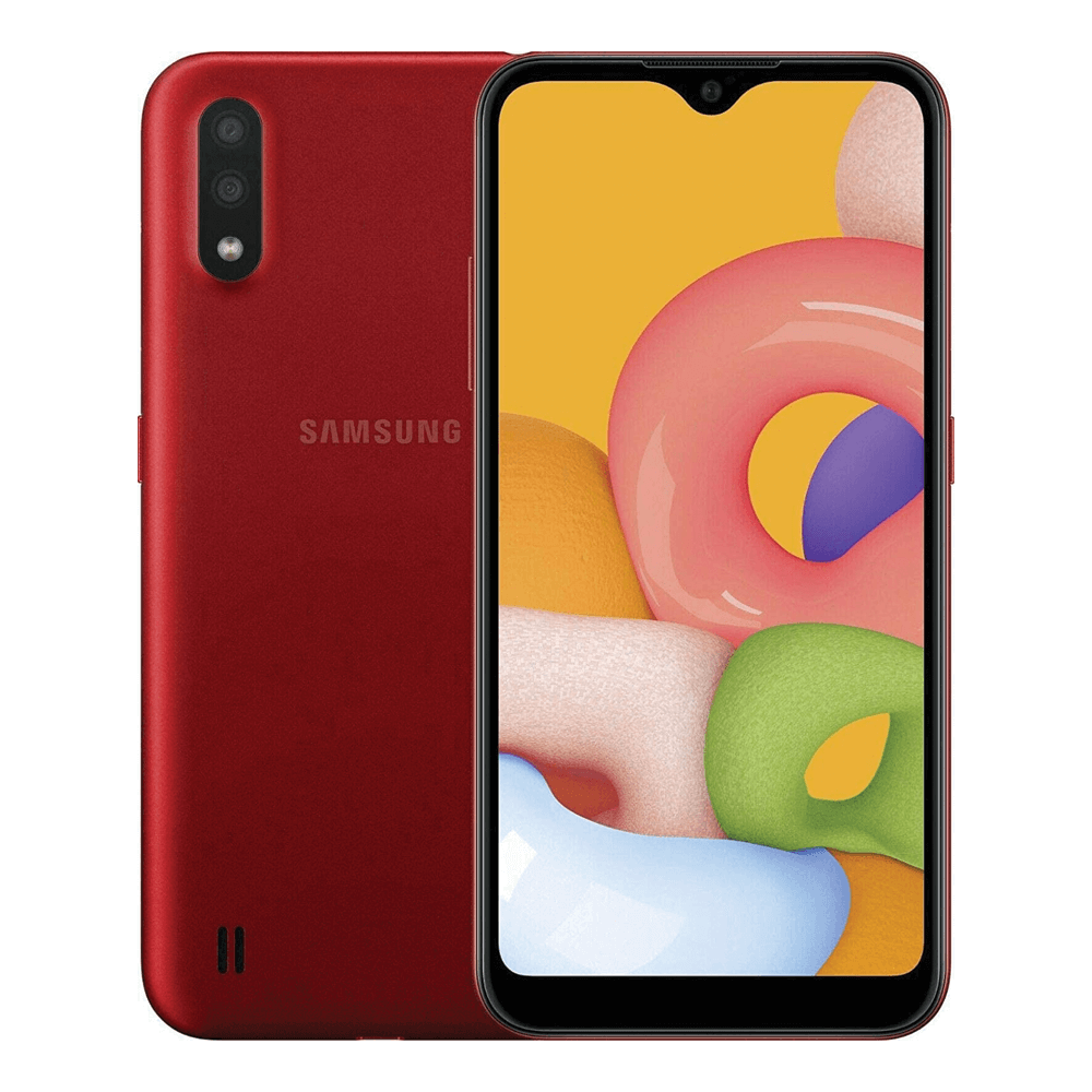 Samsung Galaxy A01 (2GB RAM, 16GB Storage) - Red