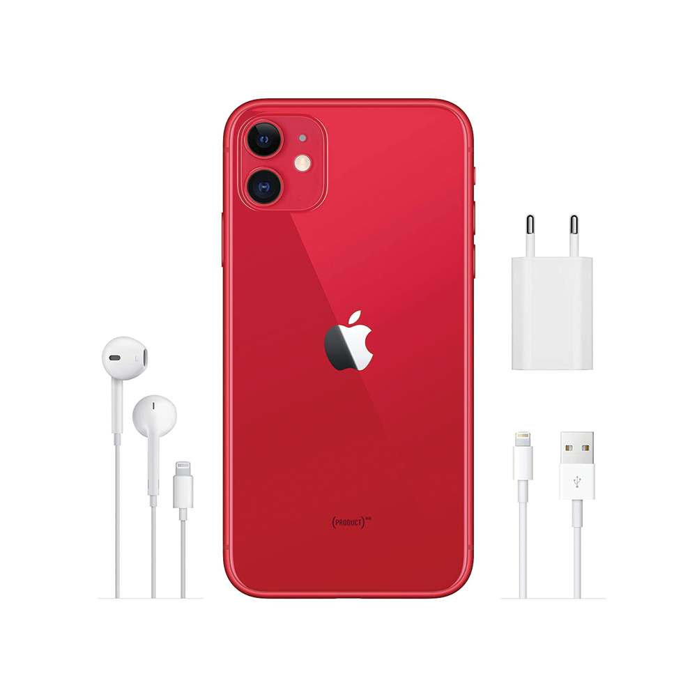 Apple iPhone 11 with FaceTime (4GB RAM, 128GB Storage) - Red
