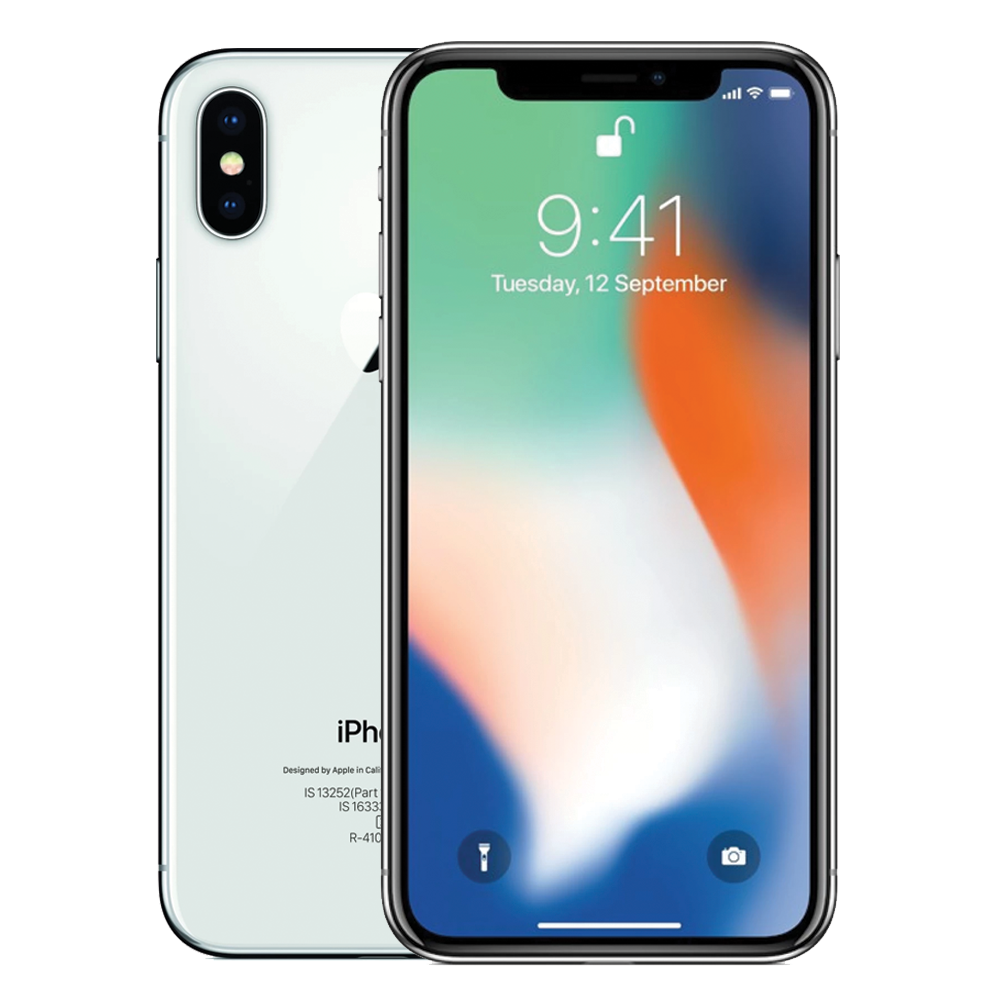 Apple iPhone X with FaceTime (3GB RAM, 64GB Storage) - Silver