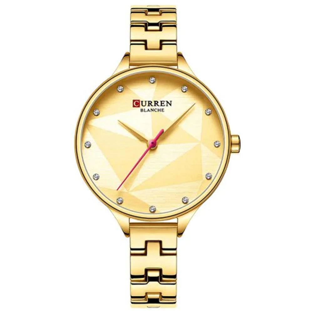 Curren 9047/9020 Ladies Fashion Watch with Stainless Steel Band - 2 PCS