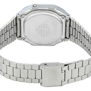Casio A168WEC-3DF Unisex Casual Digital Watch Silver and Green