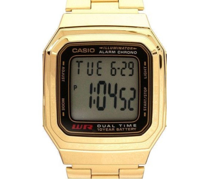 Casio A178WGA-1ADF (CN) Mens Casual Digital Watch Gold
