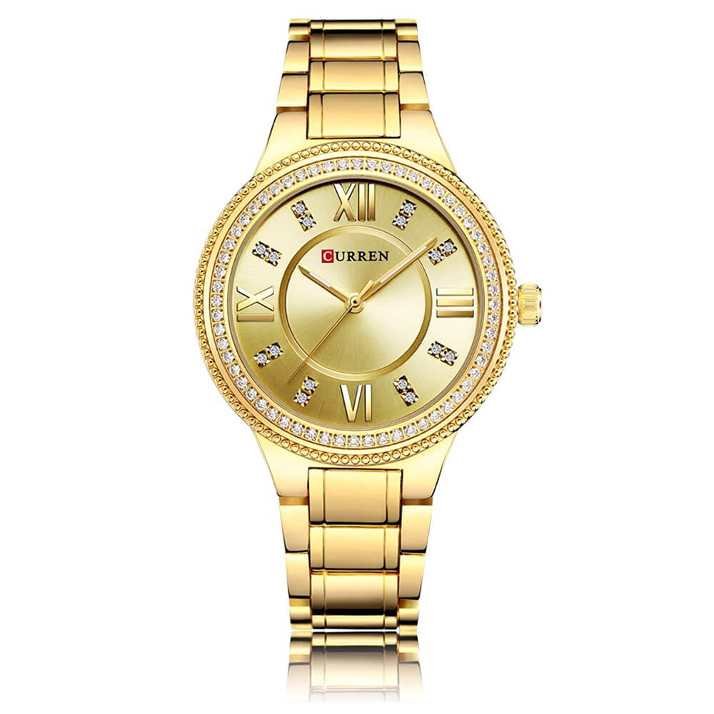 Curren 9004 Ladies Watch with Stainless Steel Band - Gold