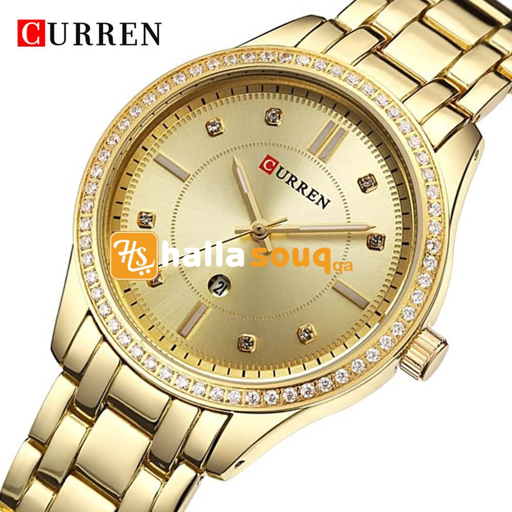 Curren 9010 Ladies Watch with Stainless Steel Band - Gold