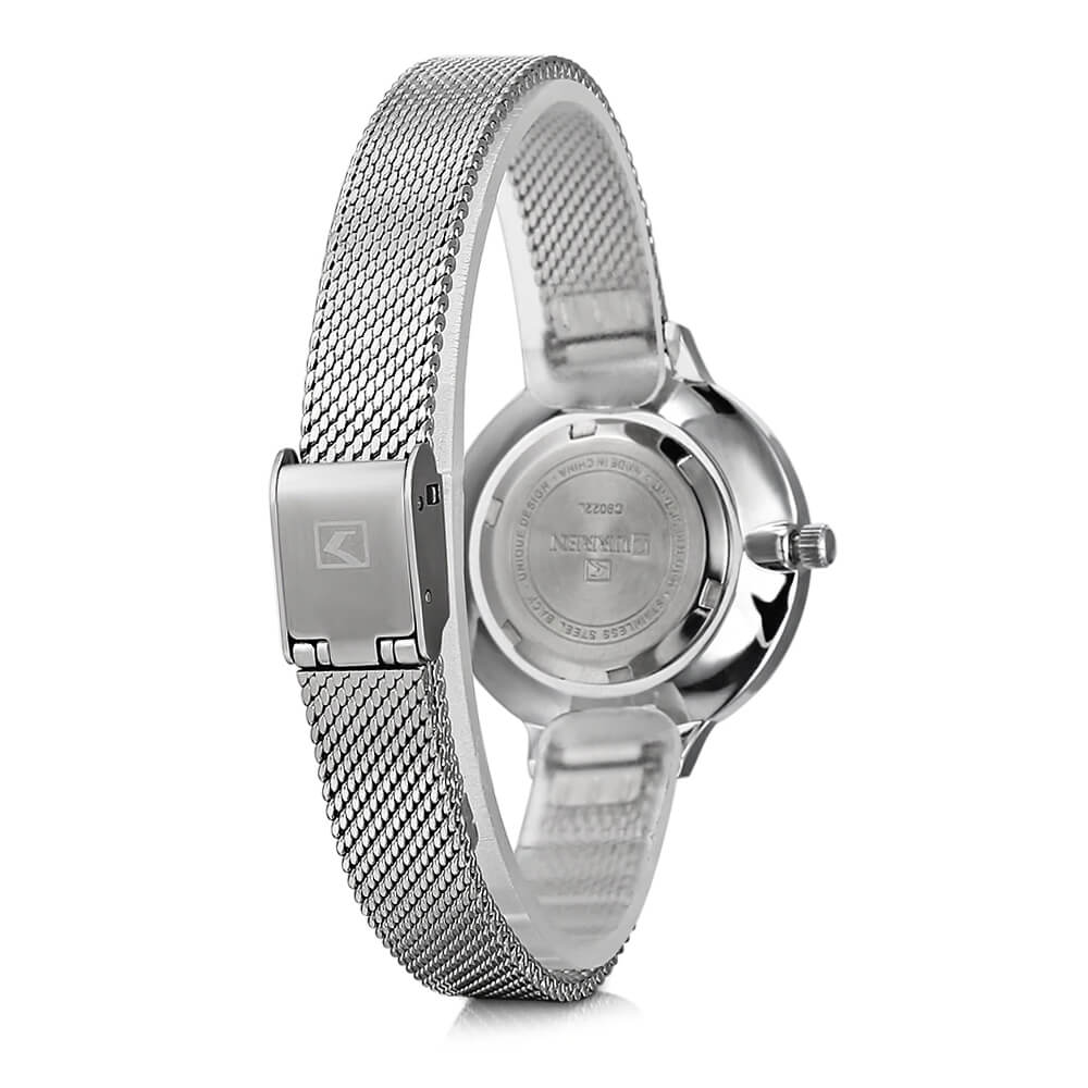 Curren 9022 Ladies Watch with Stainless Steel Band - Silver