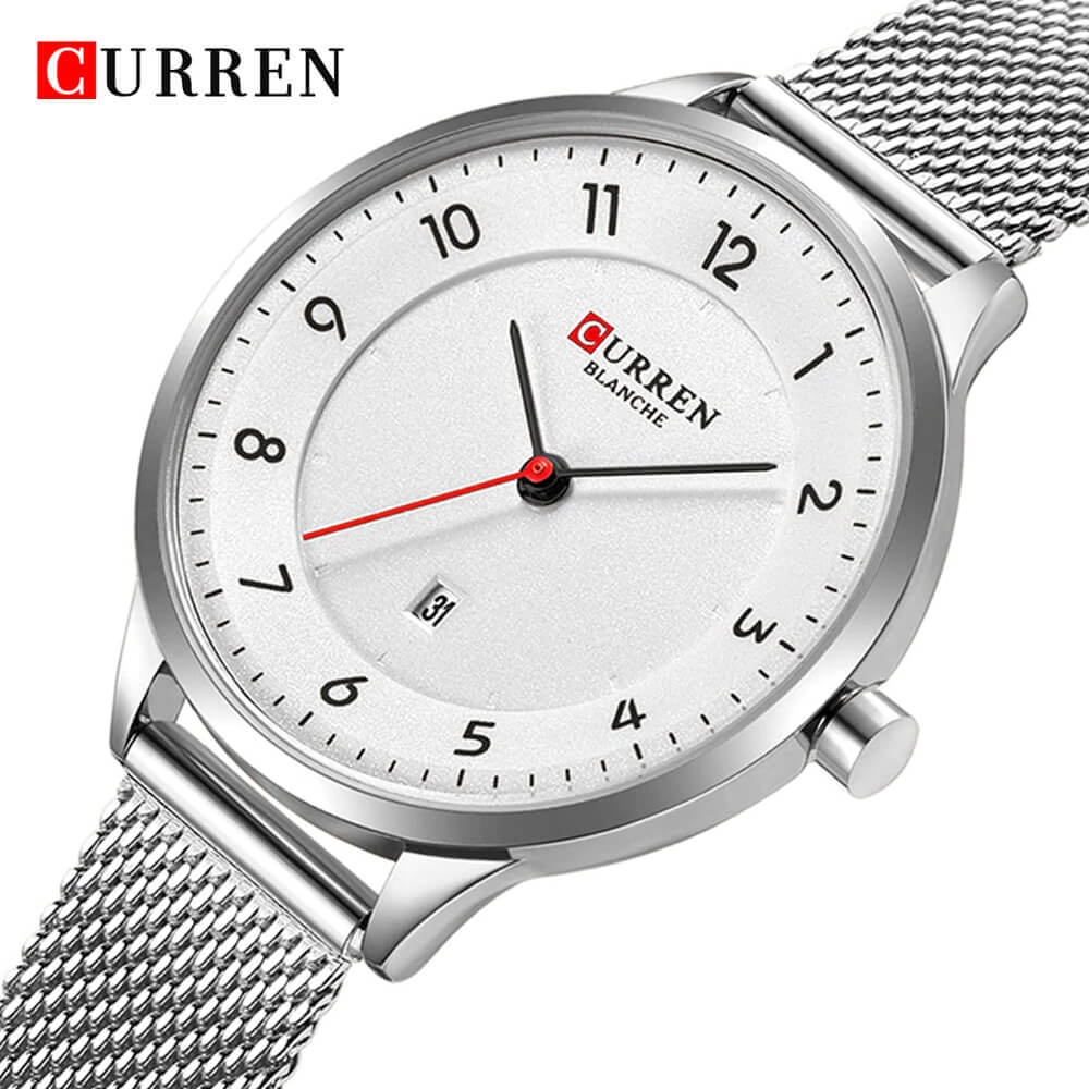 Curren 9035 Ladies Watch with Stainless Steel Band - Silver