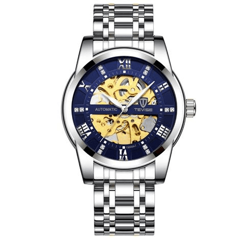 TEVISE 9005A Men's Self Wind Automatic watch - Two Tone Blue