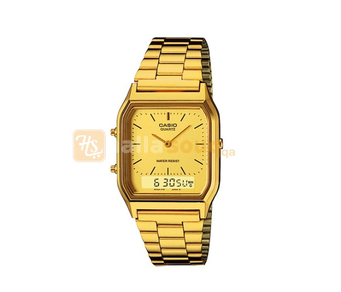 Casio AQ-230GA-9DMQ (CN) Mens Casual Analog and Digital Watch Gold