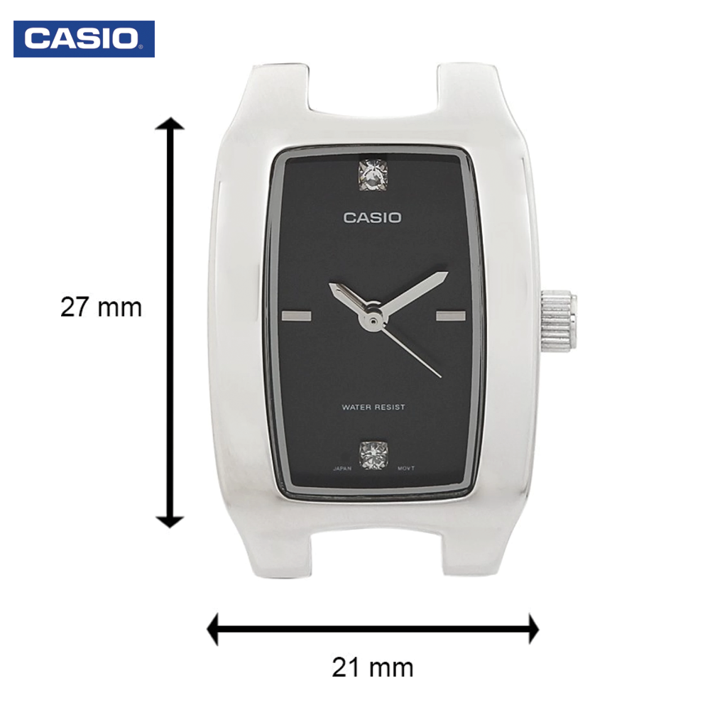 Casio LTP-1165A-1C2DF (CN) Womens Analog Watch - Silver and Black