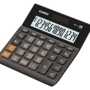 Casio MH-14 Mini Desk Type Calculator Black