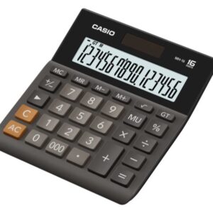 Casio MH-16 Mini Desk Type Calculator Black