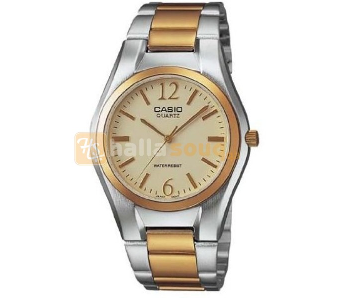 Casio MTP-1253SG-9ADF Mens Analog Watch Silver and Gold