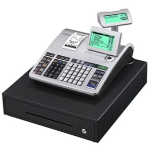 Casio SES-400 Cash Register with Calculator Black and Silver