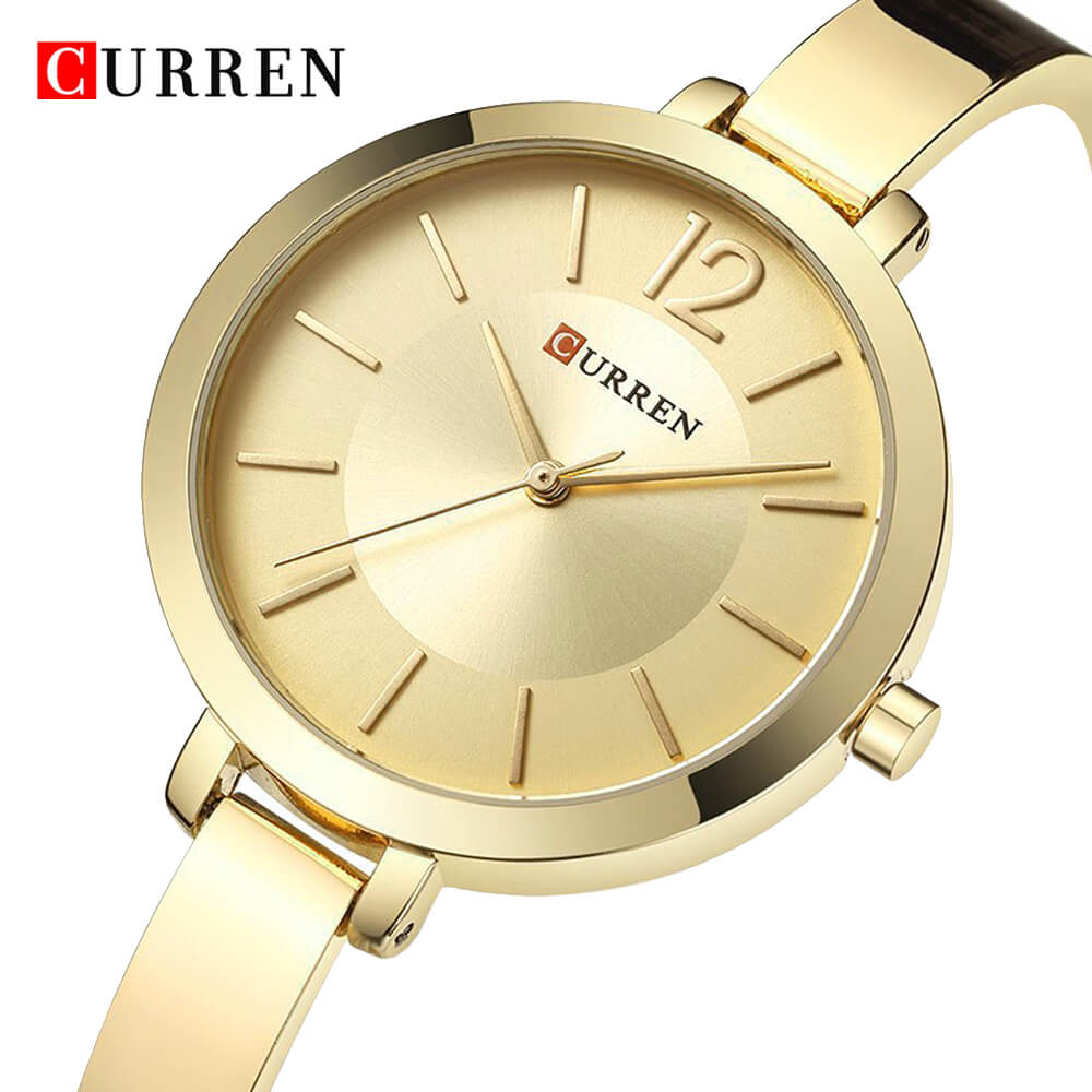Curren 9012 Ladies Watch with Stainless Steel Band - Gold
