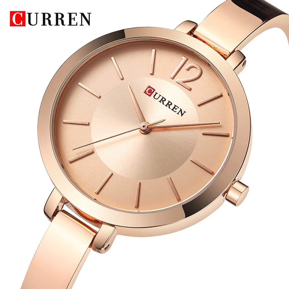 Curren 9012 Ladies Watch with Stainless Steel Band - Rosegold