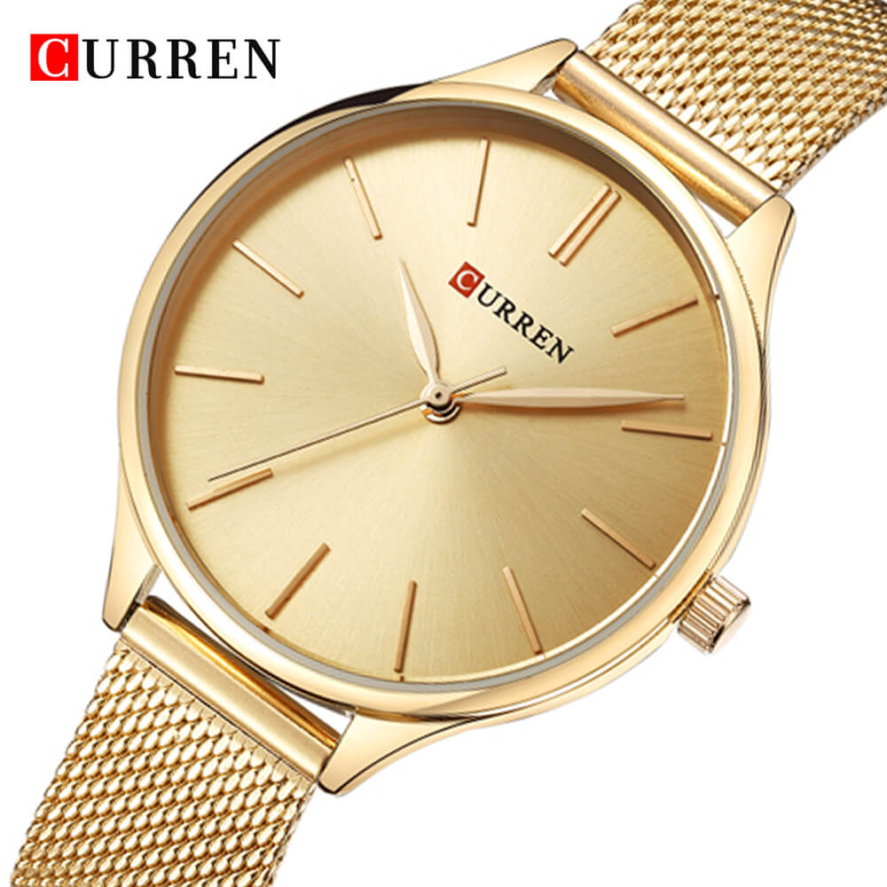 Curren 9024 Ladies Watch with Stainless Steel Band - Gold
