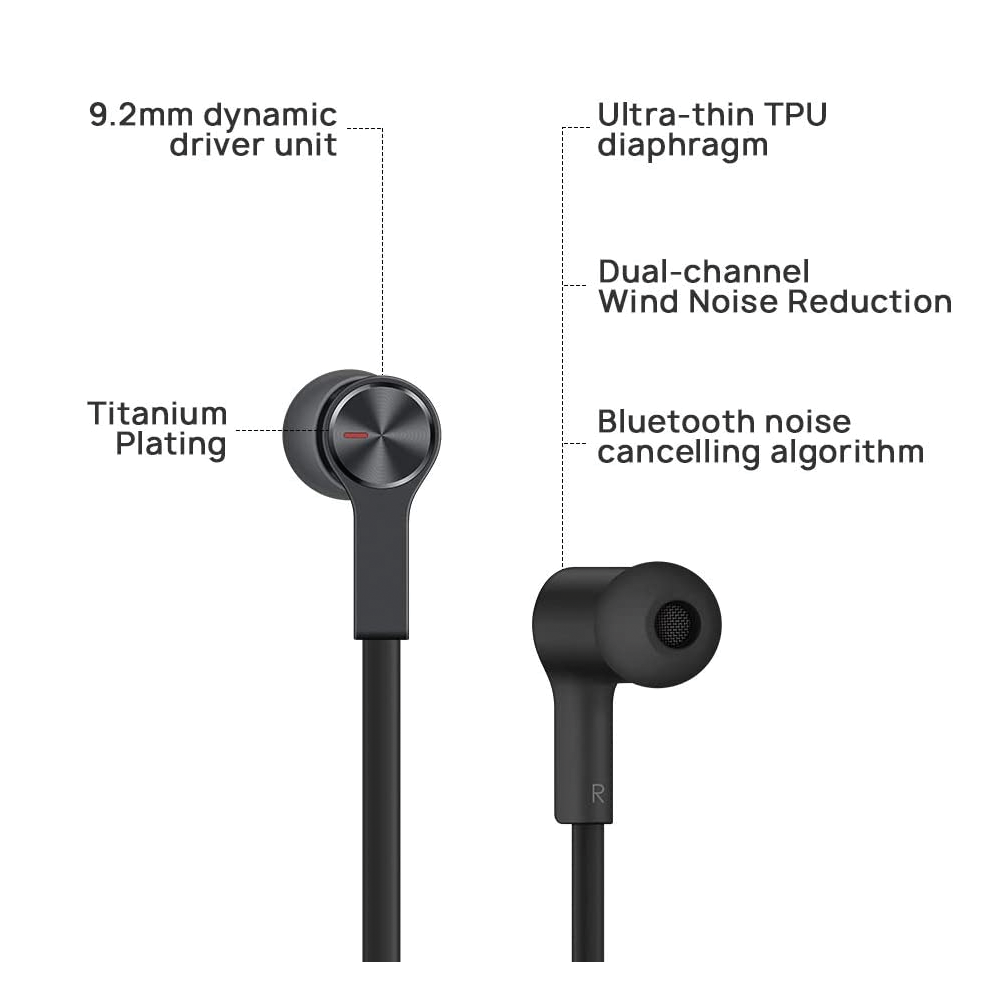Huawei Freelace Wireless Earphones - Graphite Black